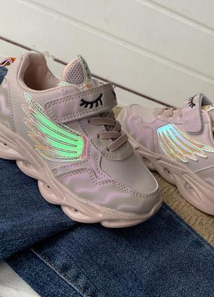 Кросівки дитячі з підсвіткою єдиноріжки