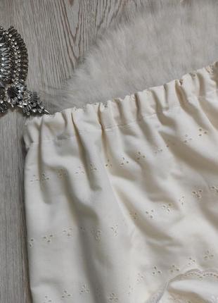Белая летняя натуральная длинная юбка миди цветочной вышивкой подкладкой прошва на резинке7 фото