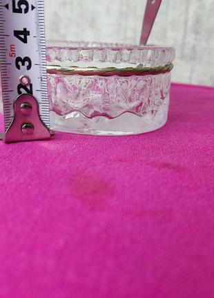 Хрустальна ваза для конфет конфентница с ручкой корзина хрусталь6 фото