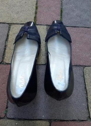 Новые лакированные туфлы италия кожа10 фото