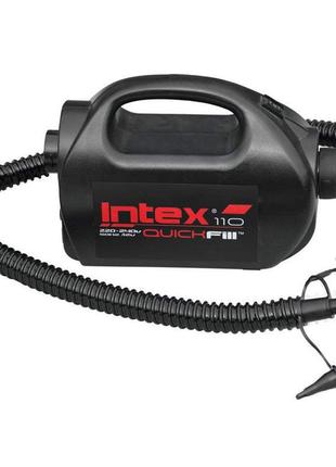 Електричний насос для надування intex 68609 від мережі, прикурювача (220-240 v, 12 v, 1 100 л/хв)1 фото