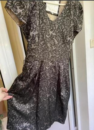 Нова сукня в квіти футляр шовк in wear платтячко миди платье шелк шовкове плаття футляр1 фото