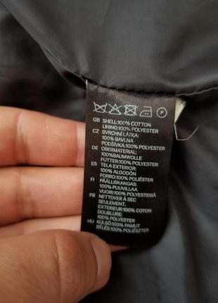 Серый пиджак с узором "в елочку" куртка жакет h&m (xl-l)9 фото