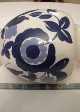 Ваза ссср славянск ручная подглазурная роспись кобальтом №500я