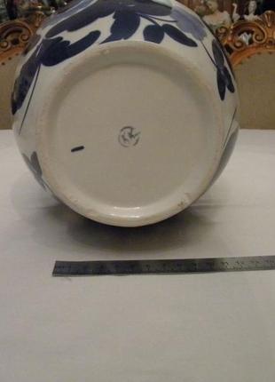 Ваза ссср славянск ручная подглазурная роспись кобальтом №500я