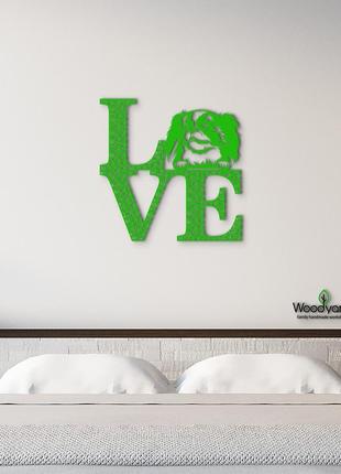 Декоративное панно из дерева. декор на стену. love&bones японский хин. 20 x 20 см