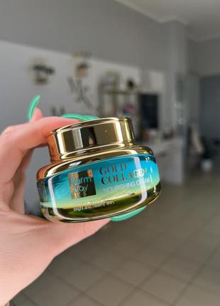 Питательный крем для лица farmstay gold collagen nourishing cream с золотом и коллагеном, 55 мл2 фото