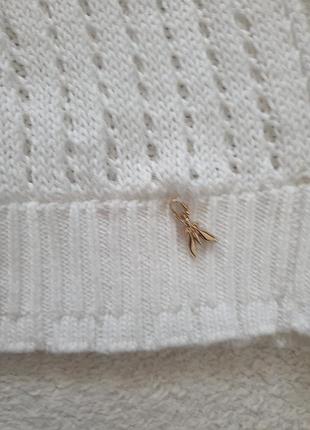 Белый,женский свитер 7