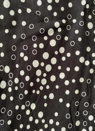 Красивая юбка длинная вискоза черная с белым 18 3 хл5 фото