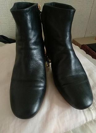 Ботильоны кожа в стиле шанель