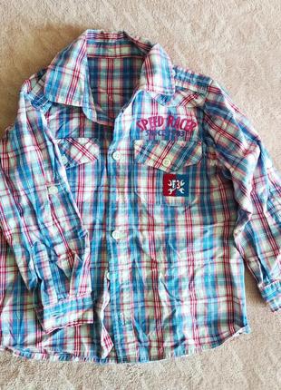 Рубашки детские разных брендов на 2-3 года4 фото