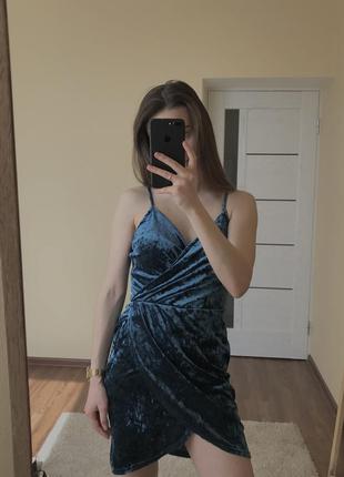 Сукня плаття велюр new look міні