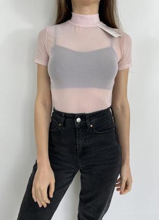 Новая женская футболка сетка, безрукавка