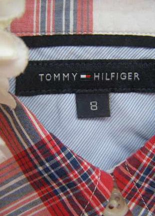 Tommy hilfiger блуза клетка 100% хлопок s-m размер. оригинал5 фото