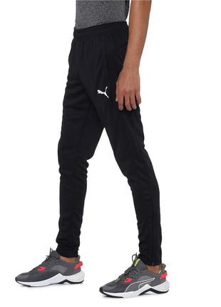 Мужские легкие зауженные спортивные штаны puma пума оригинал / черные2 фото