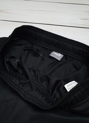Мужские легкие зауженные спортивные штаны puma пума оригинал / черные9 фото