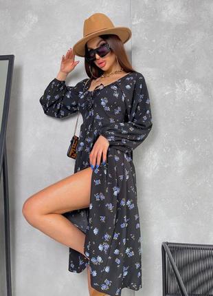 Летнее платье миди 7