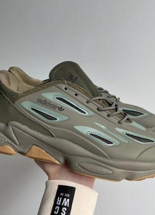 Кроссовки в стиле adidas ozweego celox green