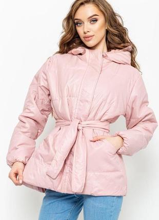 Куртка женская демисезонная цвет пудровый размер xxl fa_006519