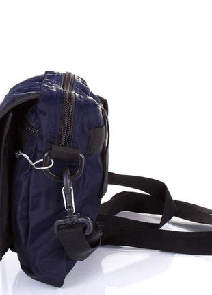 Чоловіча спортивна сумка темно-синя з чорним onepolar w3088-navy5 фото