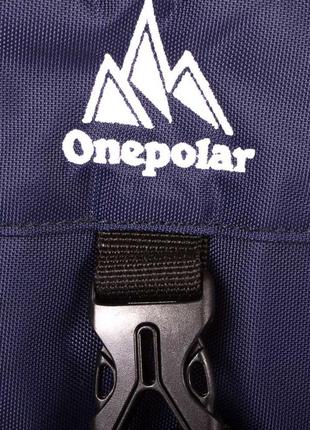 Чоловіча спортивна сумка темно-синя з чорним onepolar w3088-navy9 фото