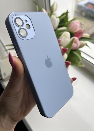 Чехол матовый стеклянный iphone 11