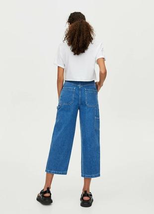 Новые джинсовые кюлоты от pull&bear оригинал р.40