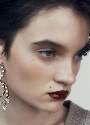Сережки в стиле zara