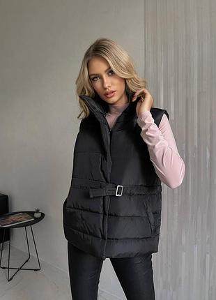 Женская жилетка теплая