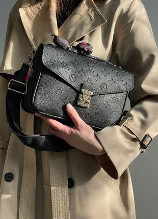 Сумка в стиле louis vuitton pochette metis new black