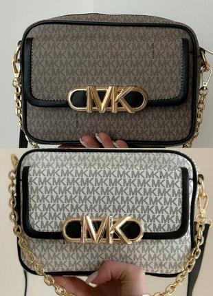 Сумка michael kors patterned logo brown2 фото