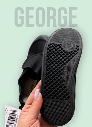Мокасини кеди для змінного взуття george school розмір 12/31.нові!6 фото