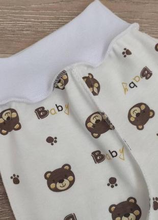 Повзунки для новонародженого штанці бавовна інтерлок2 фото