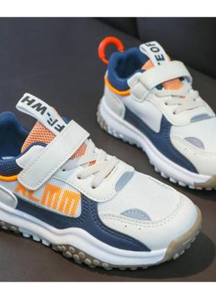 Кроссовки детские 26 - 37 р. x-mma сетка с темно-сиными вставками детские кроссовки