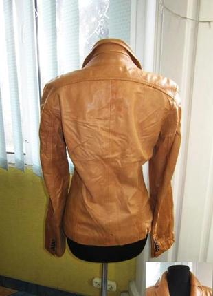 Стильная женская кожаная куртка- пиджак rene lezard. франция. лот 4702 фото