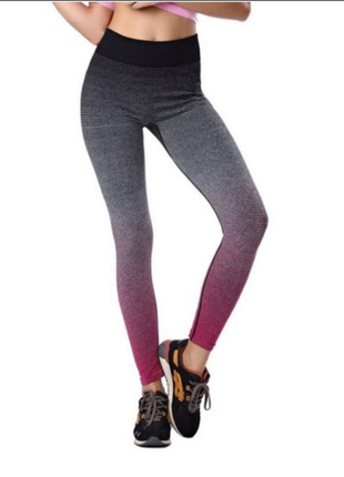 Новые спортивные лосины леггинсы градиентный принт бренда tu u9 12 eur 40