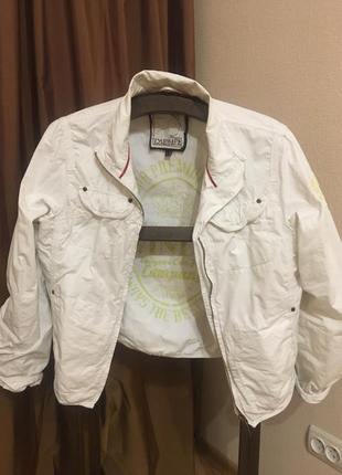 Коттоновая белая куртка