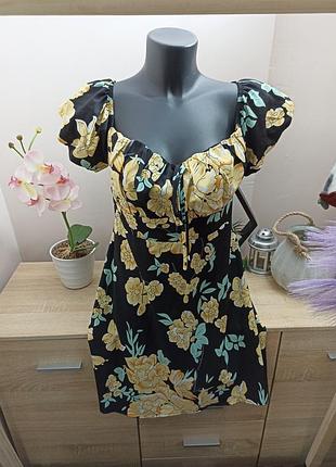 Платье в цветочный принт 🌺boohoo