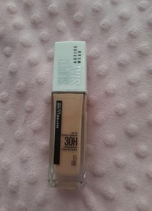 Стойкий тональный крем для лица maybelline new york