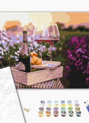 Картина за номерами 40х50 на дерев'яному підрамнику "романтика в лаванді" bs32336