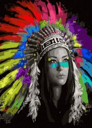 Картина по номерам "жена вождя"