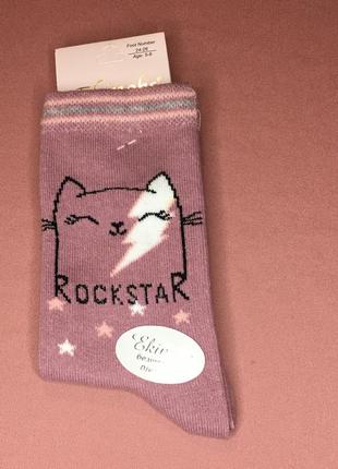 Ароматизированные носочки для девочки "кот rockstar"