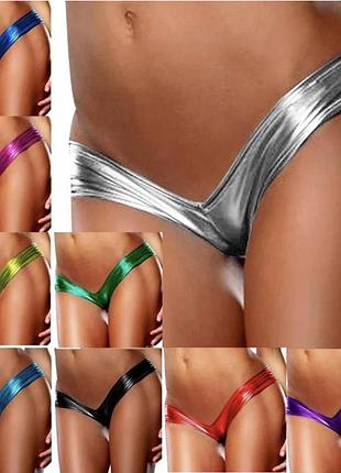 Женские блестящие сексуальные трусики