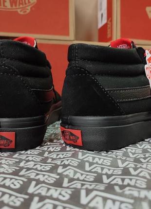 Чорні кеди ванс ванси кросівки vans old school олд вилиць4 фото