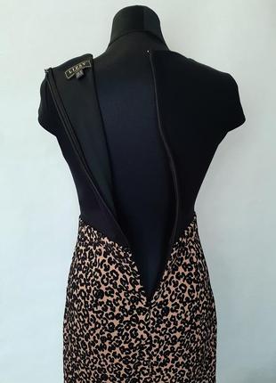 Брендове плаття сукня трикотажна в леопардовий принт lipsi розмір m6 фото