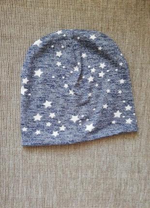 Трикотажная  шапка, тонкая демисезонная шапка