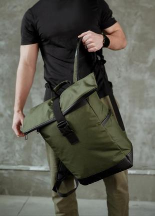 Рюкзак rolltop south classic khaki5 фото