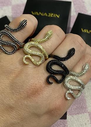 Серебряное кольцо,каблочная 925 пробы змея,рептилия, плазуны р.от 16 до 18,59 фото