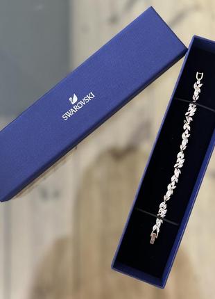 Позолочений браслет swarovski