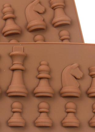 Силіконова форма для цукерок - шахи, прикраса торта4 фото